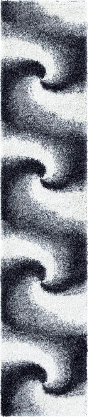 Smoke Gray 2' 7 x 13' 1 Soft Touch Shag Runner Area Rug Thick Soft Touch Fluffy & Plush Shaggy Pile
