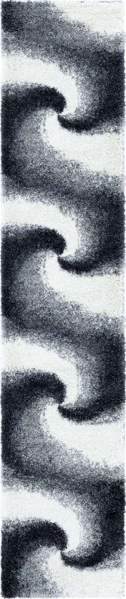 Smoke Gray 2' 7 x 13' 1 Soft Touch Shag Runner Area Rug Thick Soft Touch Fluffy & Plush Shaggy Pile
