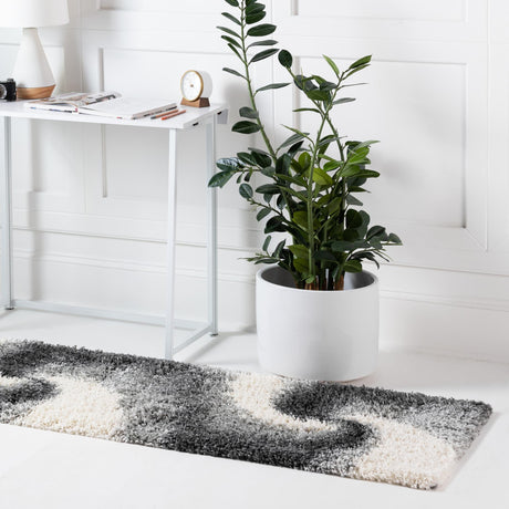 Smoke Gray 2' 7 x 10' Soft Touch Shag Runner Area Rug Thick Soft Touch Fluffy & Plush Shaggy Pile 100% Polypropylene Unique Carpet for Modern Home Interiors for Sale at Rug Engine