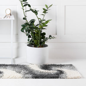 Smoke Gray 2' x 6' 7 Soft Touch Shag Runner Area Rug Thick Soft Touch Fluffy & Plush Shaggy Pile