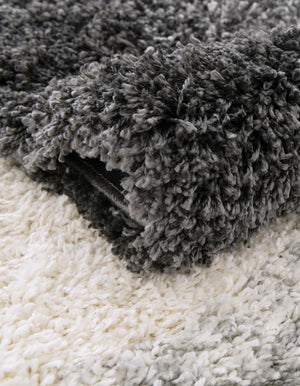 Smoke Gray 2' x 6' 7 Soft Touch Shag Runner Area Rug Thick Soft Touch Fluffy & Plush Shaggy Pile