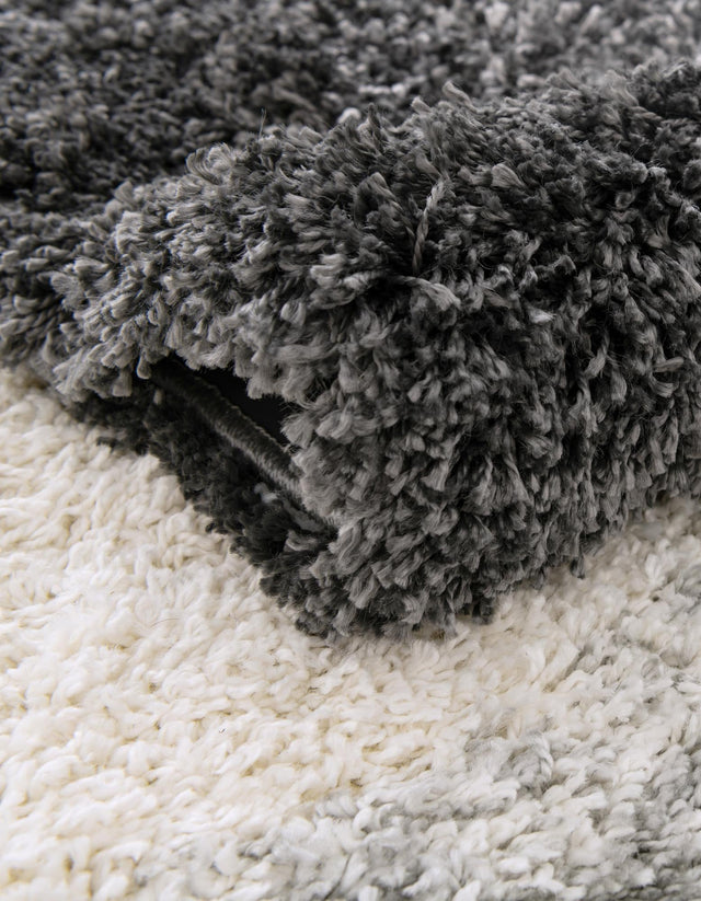 Smoke Gray 2' x 6' 7 Soft Touch Shag Runner Area Rug Thick Soft Touch Fluffy & Plush Shaggy Pile