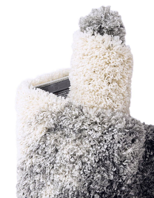 Smoke Gray 2' x 6' 7 Soft Touch Shag Runner Area Rug Thick Soft Touch Fluffy & Plush Shaggy Pile