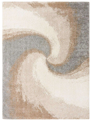 Khaki 9' 10 x 13' 1 Soft Touch Shag Rectangle Area Rug Thick Soft Touch Fluffy & Plush Shaggy Pile
