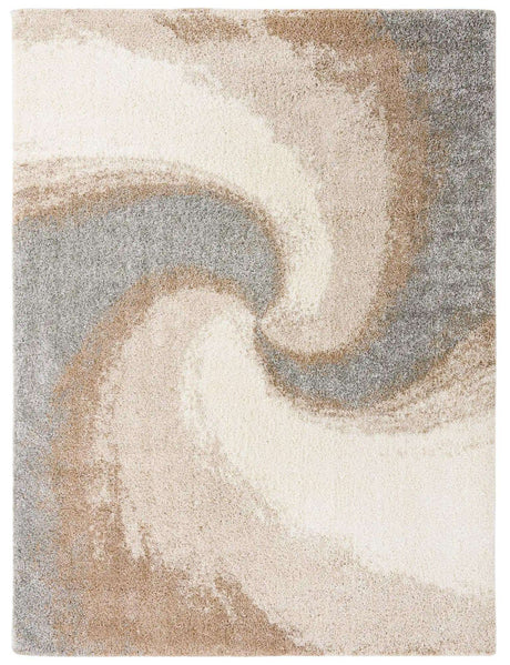 Khaki 9' 10 x 13' 1 Soft Touch Shag Rectangle Area Rug Thick Soft Touch Fluffy & Plush Shaggy Pile