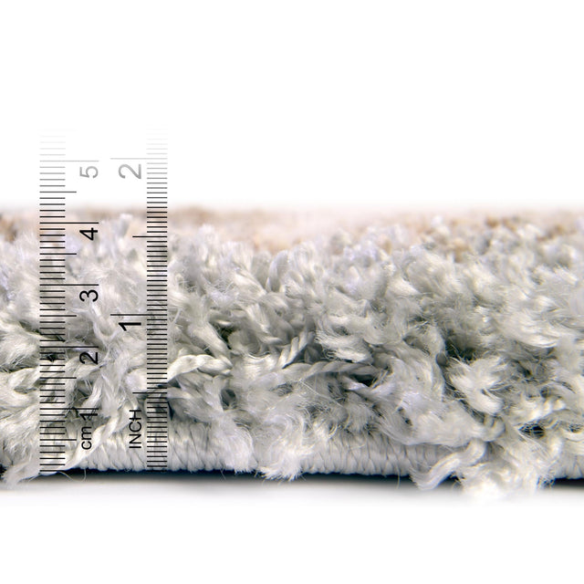 Khaki 2' x 3' 1 Soft Touch Shag Rectangle Area Rug Thick Soft Touch Fluffy & Plush Shaggy Pile