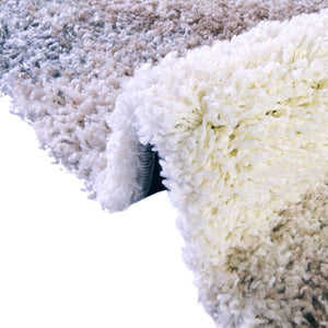 Khaki 2' x 3' 1 Soft Touch Shag Rectangle Area Rug Thick Soft Touch Fluffy & Plush Shaggy Pile