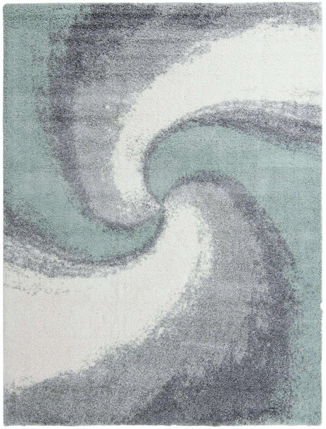 Sage Green 9' 10 x 13' 1 Soft Touch Shag Rectangle Area Rug Thick Soft Touch Fluffy & Plush Shaggy Pile