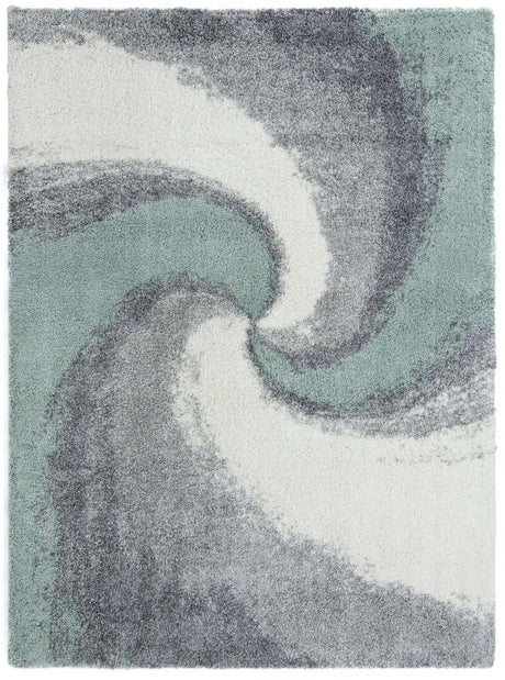 Sage Green 9' x 12' Soft Touch Shag Rectangle Area Rug Thick Soft Touch Fluffy & Plush Shaggy Pile