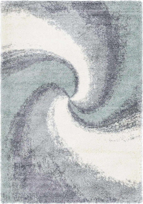 Sage Green 7' 1 x 10' Soft Touch Shag Rectangle Area Rug Thick Soft Touch Fluffy & Plush Shaggy Pile