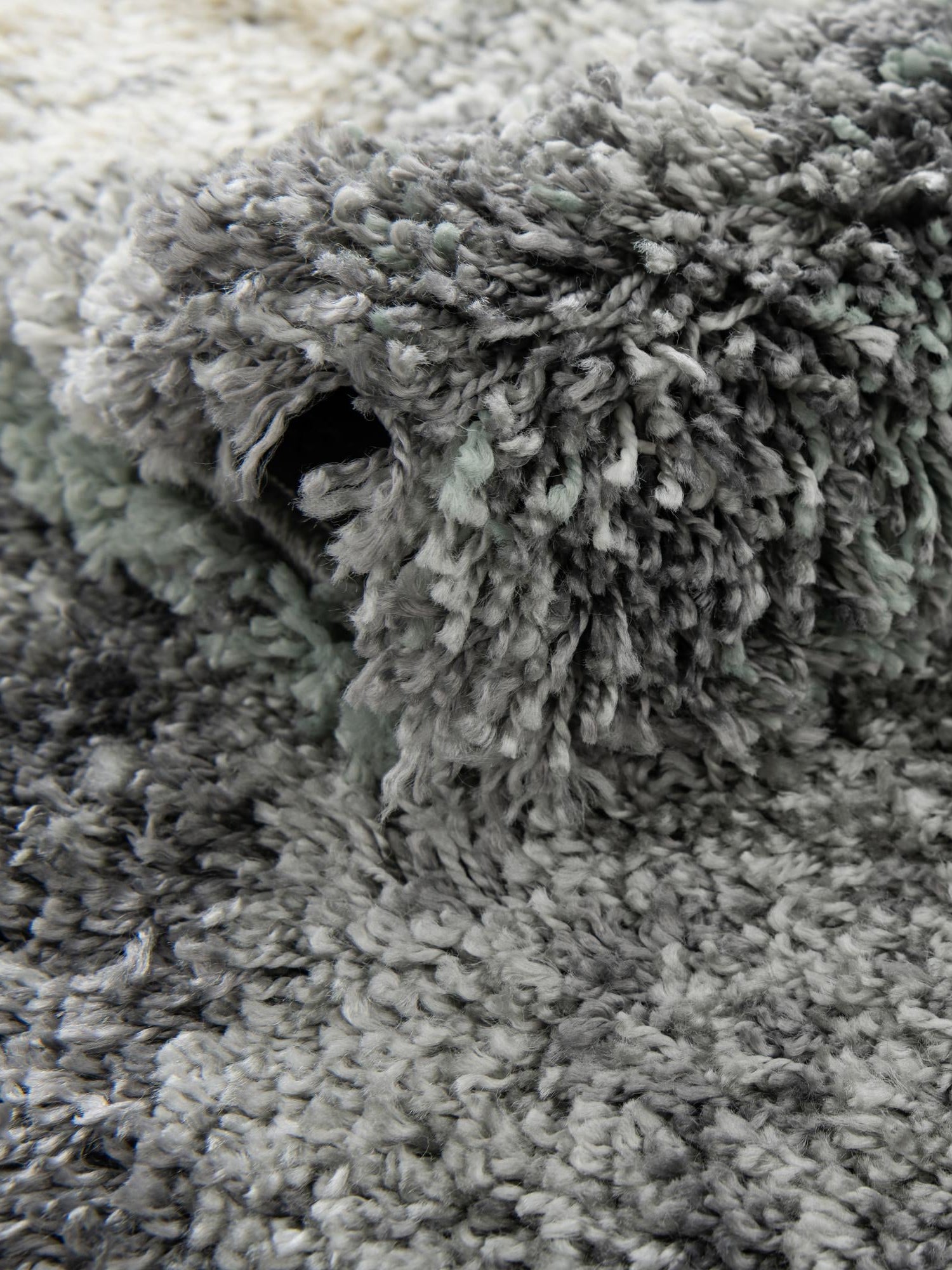 Sage Green 2' x 3' 1 Soft Touch Shag Rectangle Area Rug Thick Soft Touch Fluffy & Plush Shaggy Pile