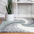 Sage Green 4' 1 x 4' 1 Soft Touch Shag Square Area Rug Thick Soft Touch Fluffy & Plush Shaggy Pile