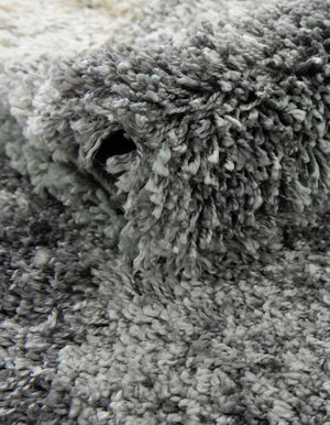 Sage Green 4' 1 x 4' 1 Soft Touch Shag Square Area Rug Thick Soft Touch Fluffy & Plush Shaggy Pile