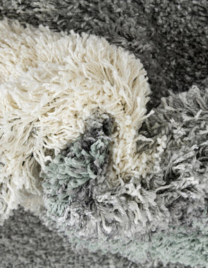Sage Green 4' 1 x 4' 1 Soft Touch Shag Square Area Rug Thick Soft Touch Fluffy & Plush Shaggy Pile