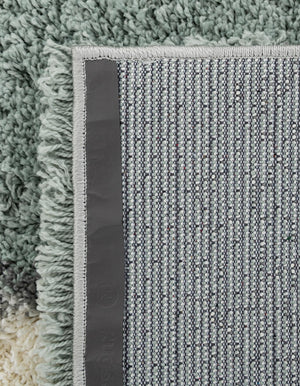 Sage Green 4' 1 x 4' 1 Soft Touch Shag Square Area Rug Thick Soft Touch Fluffy & Plush Shaggy Pile