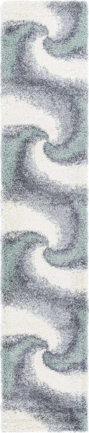 Sage Green 2' 7 x 13' 1 Soft Touch Shag Runner Area Rug Thick Soft Touch Fluffy & Plush Shaggy Pile