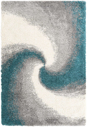Turquoise 6' 1 x 9' Soft Touch Shag Rectangle Area Rug Thick Soft Touch Fluffy & Plush Shaggy Pile