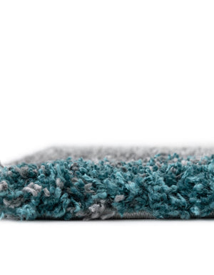 Turquoise 9' 10 x 13' 1 Soft Touch Shag Rectangle Area Rug Thick Soft Touch Fluffy & Plush Shaggy Pile