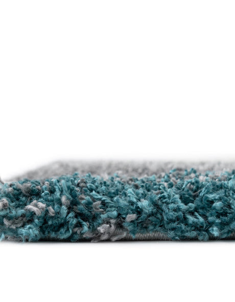 Turquoise 5' 3 x 8' Soft Touch Shag Rectangle Area Rug Thick Soft Touch Fluffy & Plush Shaggy Pile 100% Polypropylene Unique Carpet for Modern Home Interiors for Sale at Rug Engine