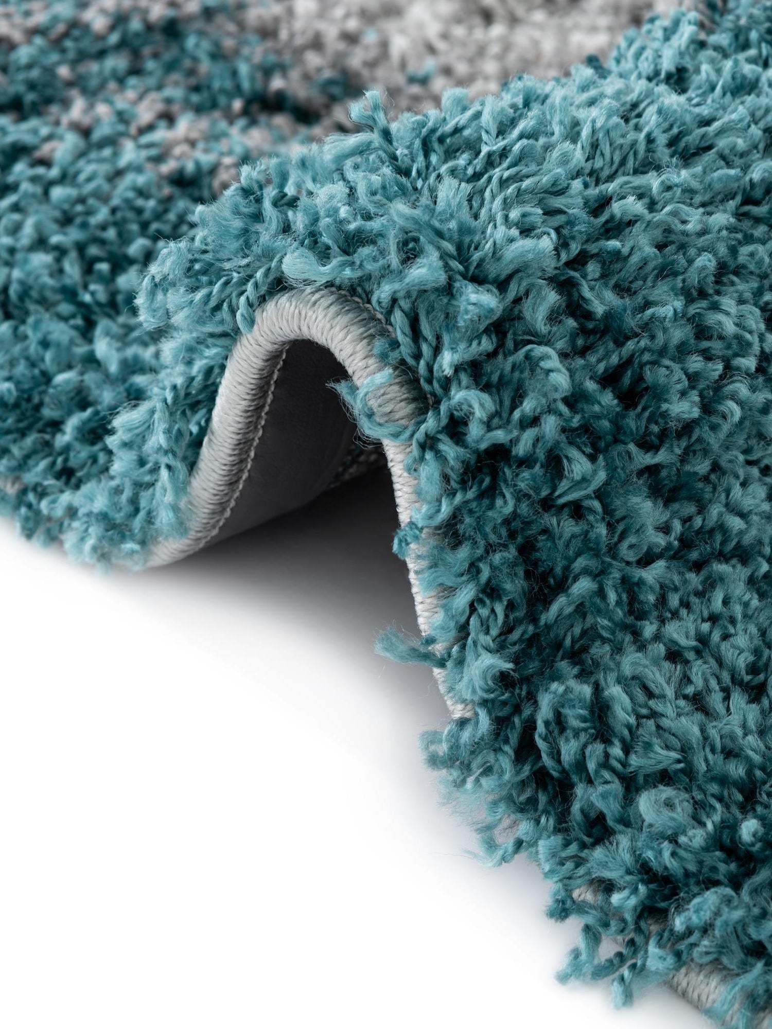Turquoise 3' 3 x 3' 3 Soft Touch Shag Round Area Rug Thick Soft Touch Fluffy & Plush Shaggy Pile 100% Polypropylene Unique Carpet for Modern Home Interiors for Sale at Rug Engine