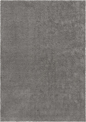 Cloud Gray 10' x 14' 1 Solid Shag Rectangle Area Rug Thick Soft Touch Fluffy & Plush Shaggy Pile