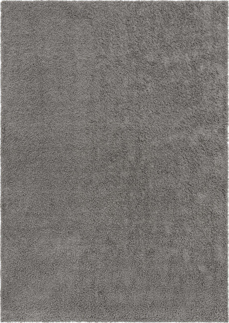 Cloud Gray 10' x 14' 1 Solid Shag Rectangle Area Rug Thick Soft Touch Fluffy & Plush Shaggy Pile