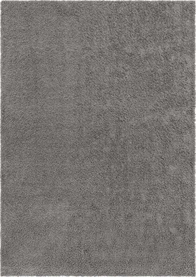 Cloud Gray 10' x 14' 1 Solid Shag Rectangle Area Rug Thick Soft Touch Fluffy & Plush Shaggy Pile