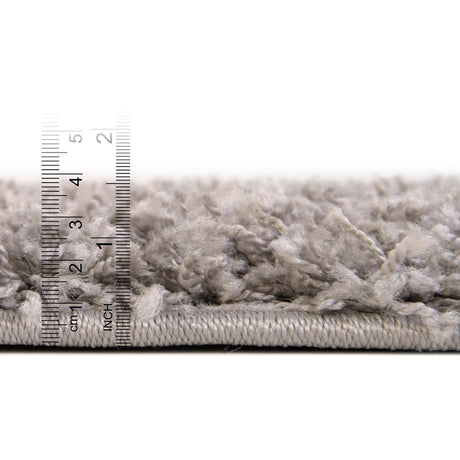 Cloud Gray 5' 3 x 5' 3 Solid Shag Square Area Rug Thick Soft Touch Fluffy & Plush Shaggy Pile Durable Minimalist Carpet for Classic Interior Design for Sale at Rug Engine