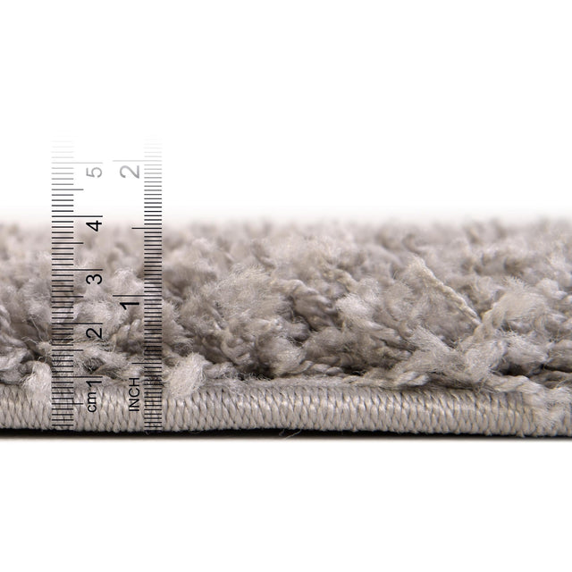Cloud Gray 8' x 8' Solid Shag Square Rug