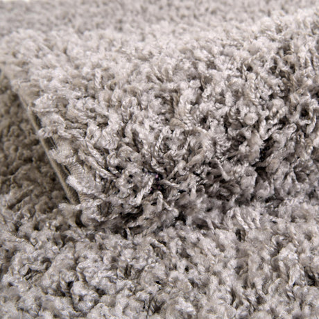 Cloud Gray 5' 3 x 5' 3 Solid Shag Square Area Rug Thick Soft Touch Fluffy & Plush Shaggy Pile Durable Minimalist Carpet for Classic Interior Design for Sale at Rug Engine