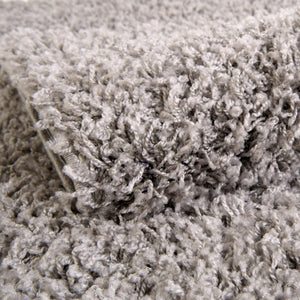 Cloud Gray 8' x 8' Solid Shag Square Rug