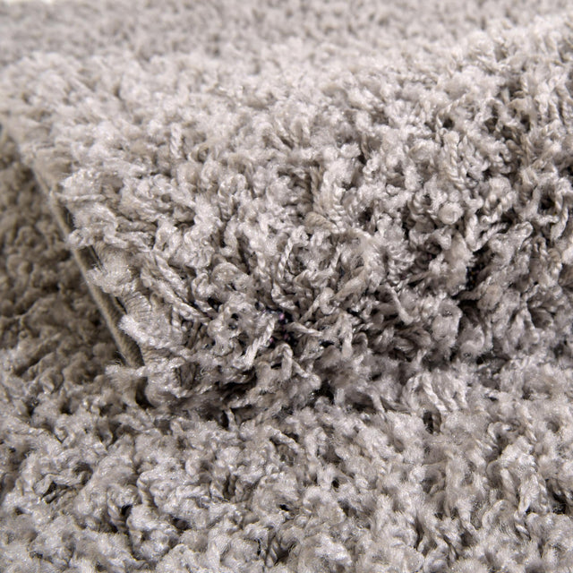 Cloud Gray 8' x 8' Solid Shag Square Rug