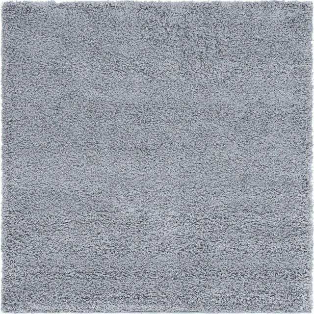 Cloud Gray 5' 3 x 5' 3 Solid Shag Square Area Rug Thick Soft Touch Fluffy & Plush Shaggy Pile