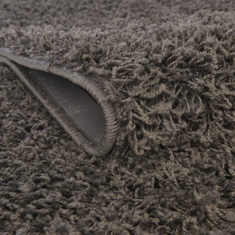 Graphite Gray 6' 1 x 6' 1 Solid Shag Octagon Area Rug Thick Soft Touch Fluffy & Plush Shaggy Pile Durable Minimalist Carpet for Classic Interior Design for Sale at Rug Engine
