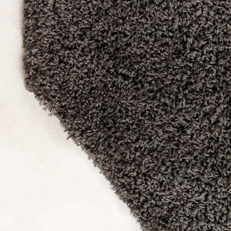 Graphite Gray 6' 1 x 6' 1 Solid Shag Octagon Area Rug Thick Soft Touch Fluffy & Plush Shaggy Pile Durable Minimalist Carpet for Classic Interior Design for Sale at Rug Engine