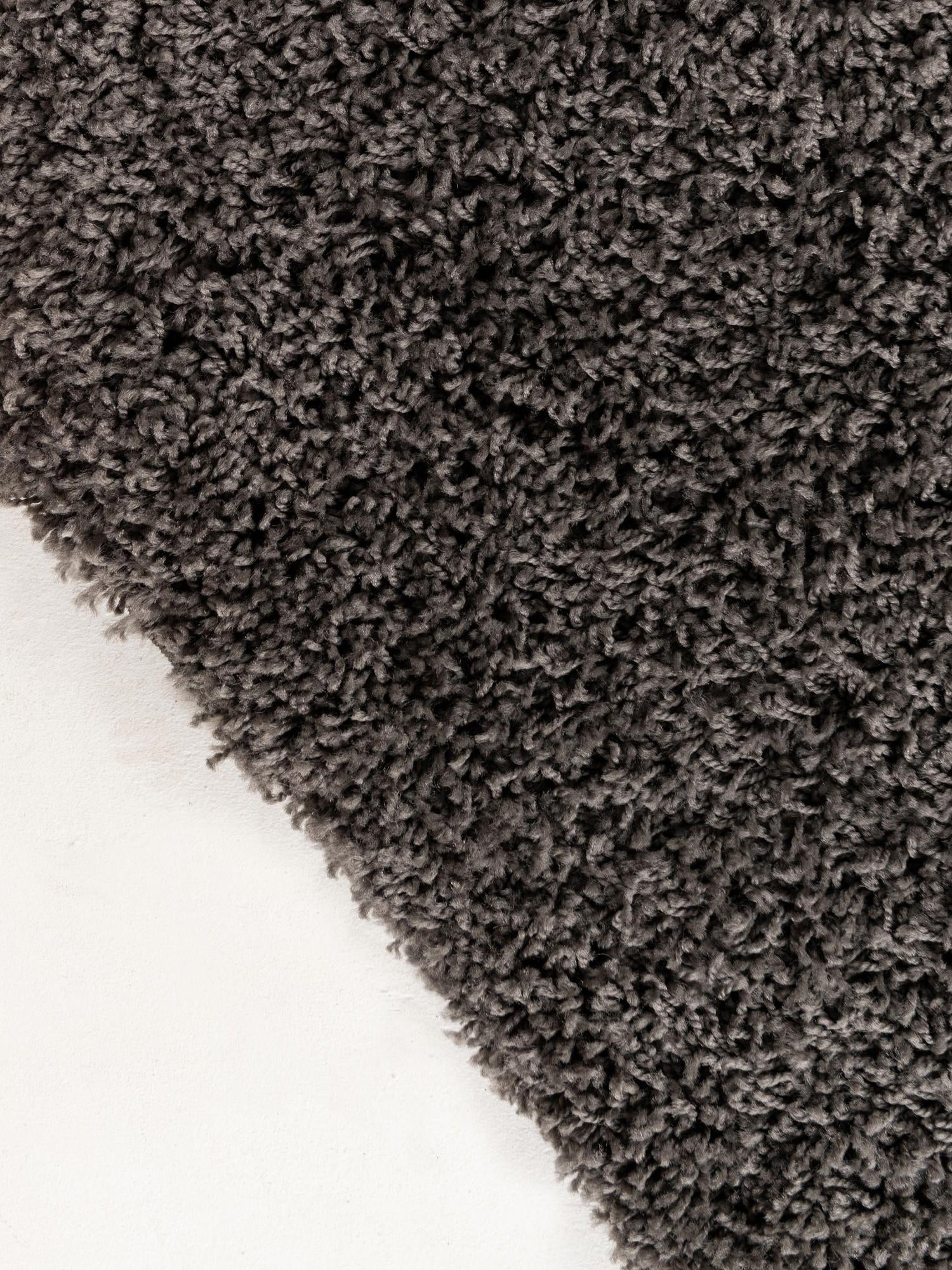 Graphite Gray 4' 1 x 4' 1 Solid Shag Octagon Area Rug Thick Soft Touch Fluffy & Plush Shaggy Pile Durable Minimalist Carpet for Classic Interior Design for Sale at Rug Engine