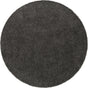 Graphite Gray 10' x 10' Solid Shag Round Area Rug Thick Soft Touch Fluffy & Plush Shaggy Pile