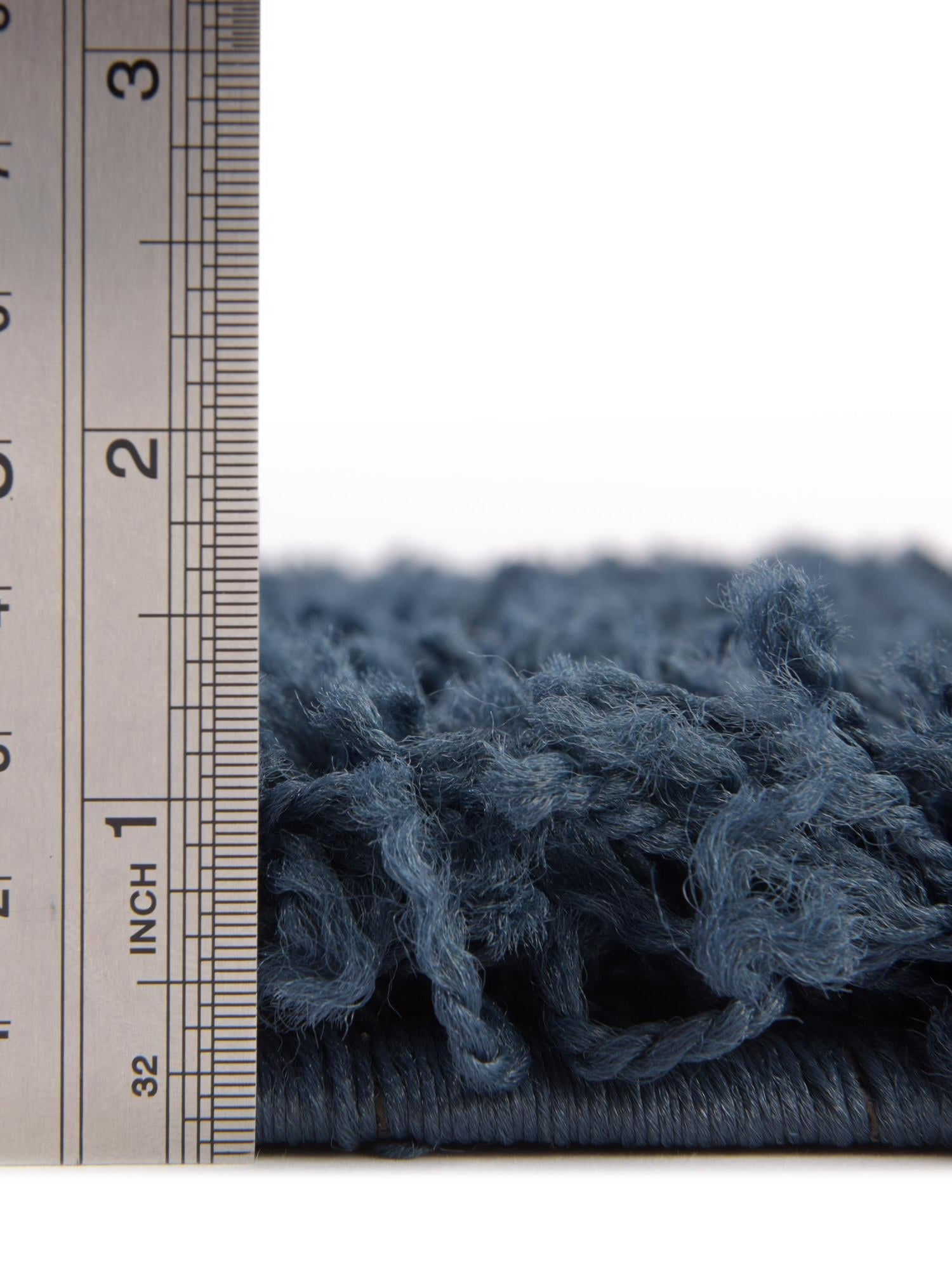 Sapphire Blue 7' 10 x 7' 10 Solid Shag Square Area Rug Thick Soft Touch Fluffy & Plush Shaggy Pile Durable Minimalist Carpet for Classic Interior Design for Sale at Rug Engine