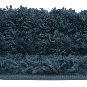 Sapphire Blue 2' 2 x 2' 2 Solid Shag Square Area Rug Thick Soft Touch Fluffy & Plush Shaggy Pile