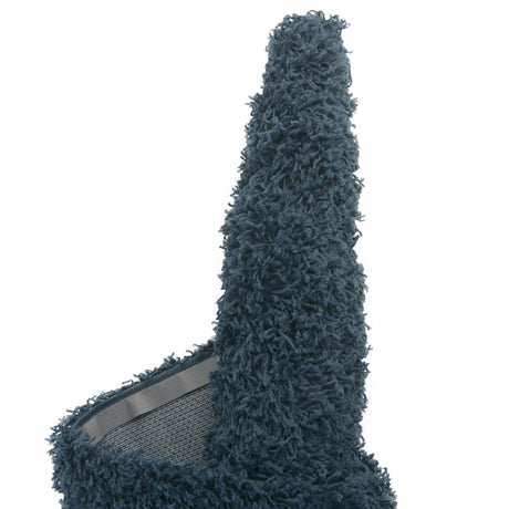 Sapphire Blue 4' 1 x 4' 1 Solid Shag Octagon Area Rug Thick Soft Touch Fluffy & Plush Shaggy Pile Durable Minimalist Carpet for Classic Interior Design for Sale at Rug Engine