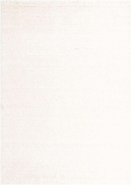Snow White 10' x 14' 1 Solid Shag Rectangle Area Rug Thick Soft Touch Fluffy & Plush Shaggy Pile