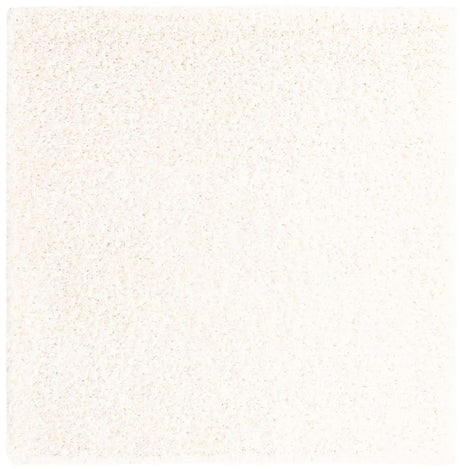 Snow White 5' 3 x 5' 3 Solid Shag Square Area Rug Thick Soft Touch Fluffy & Plush Shaggy Pile