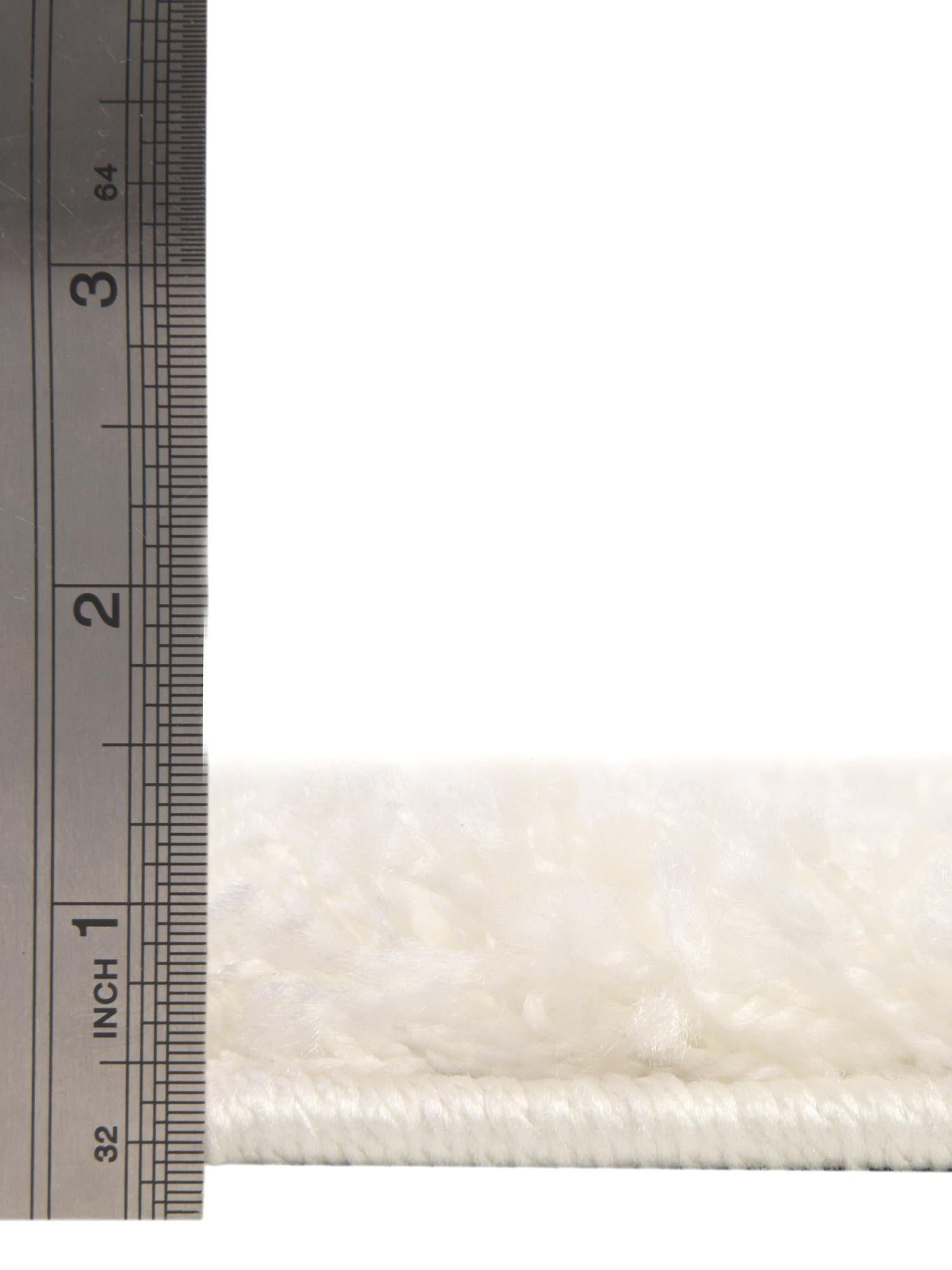 Snow White 4' 1 x 4' 1 Solid Shag Octagon Area Rug Thick Soft Touch Fluffy & Plush Shaggy Pile Durable Minimalist Carpet for Classic Interior Design for Sale at Rug Engine