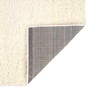 Snow White 7' 10 x 7' 10 Solid Shag Octagon Area Rug Thick Soft Touch Fluffy & Plush Shaggy Pile
