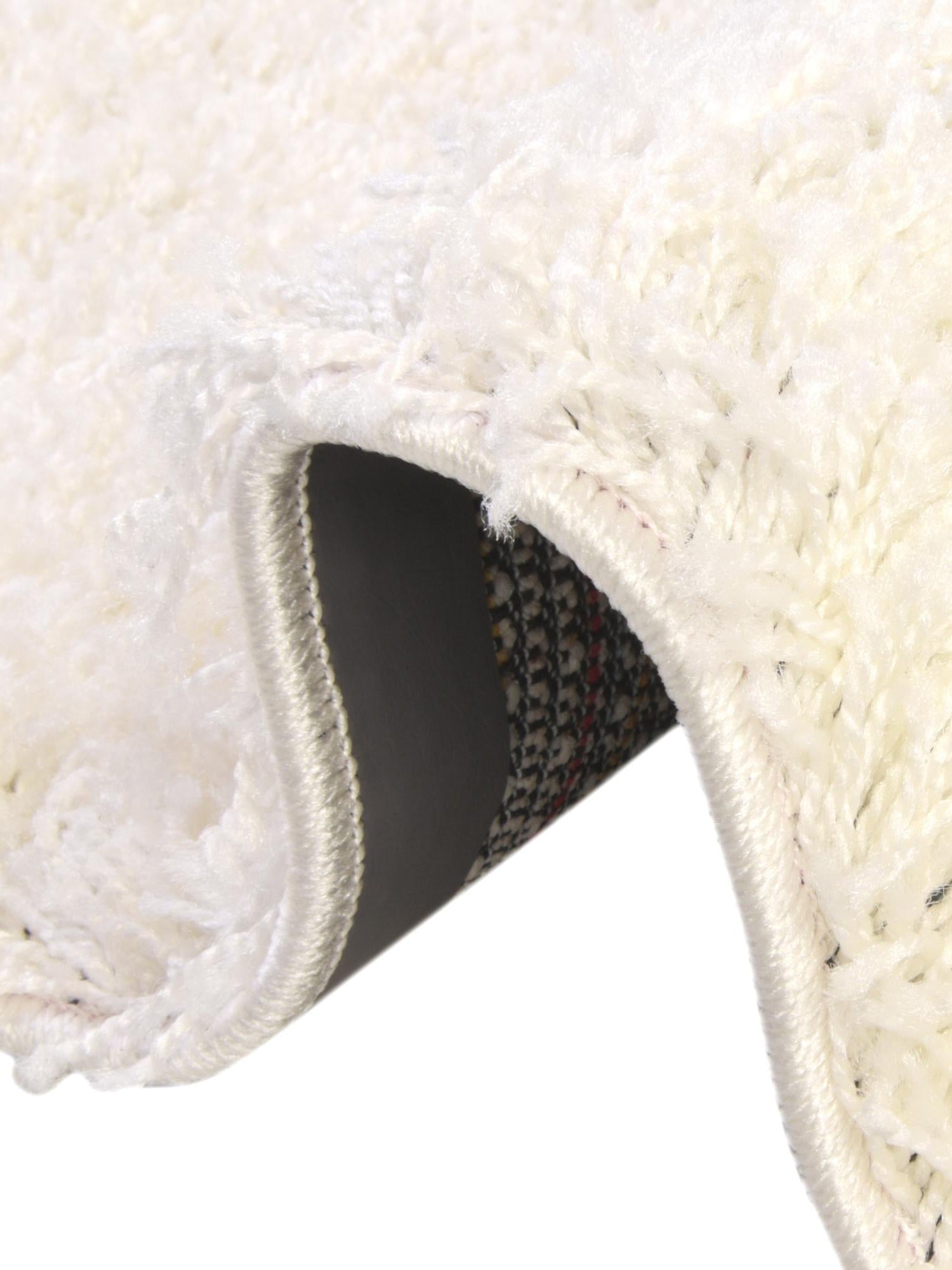 Snow White 7' 10 x 7' 10 Solid Shag Octagon Area Rug Thick Soft Touch Fluffy & Plush Shaggy Pile Durable Minimalist Carpet for Classic Interior Design for Sale at Rug Engine