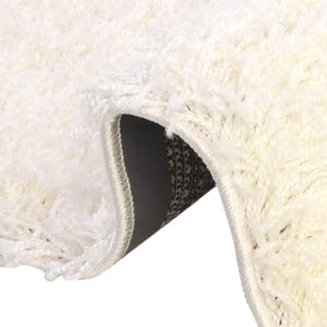 Snow White 7' 10 x 7' 10 Solid Shag Octagon Area Rug Thick Soft Touch Fluffy & Plush Shaggy Pile