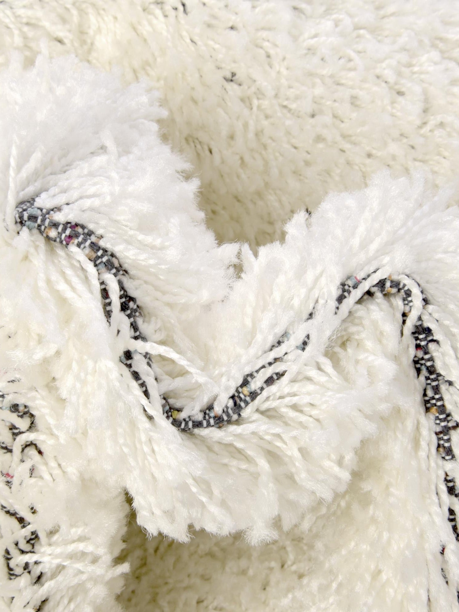 Snow White 7' 10 x 10' Solid Shag Oval Area Rug Thick Soft Touch Fluffy & Plush Shaggy Pile Durable Minimalist Carpet for Classic Interior Design for Sale at Rug Engine