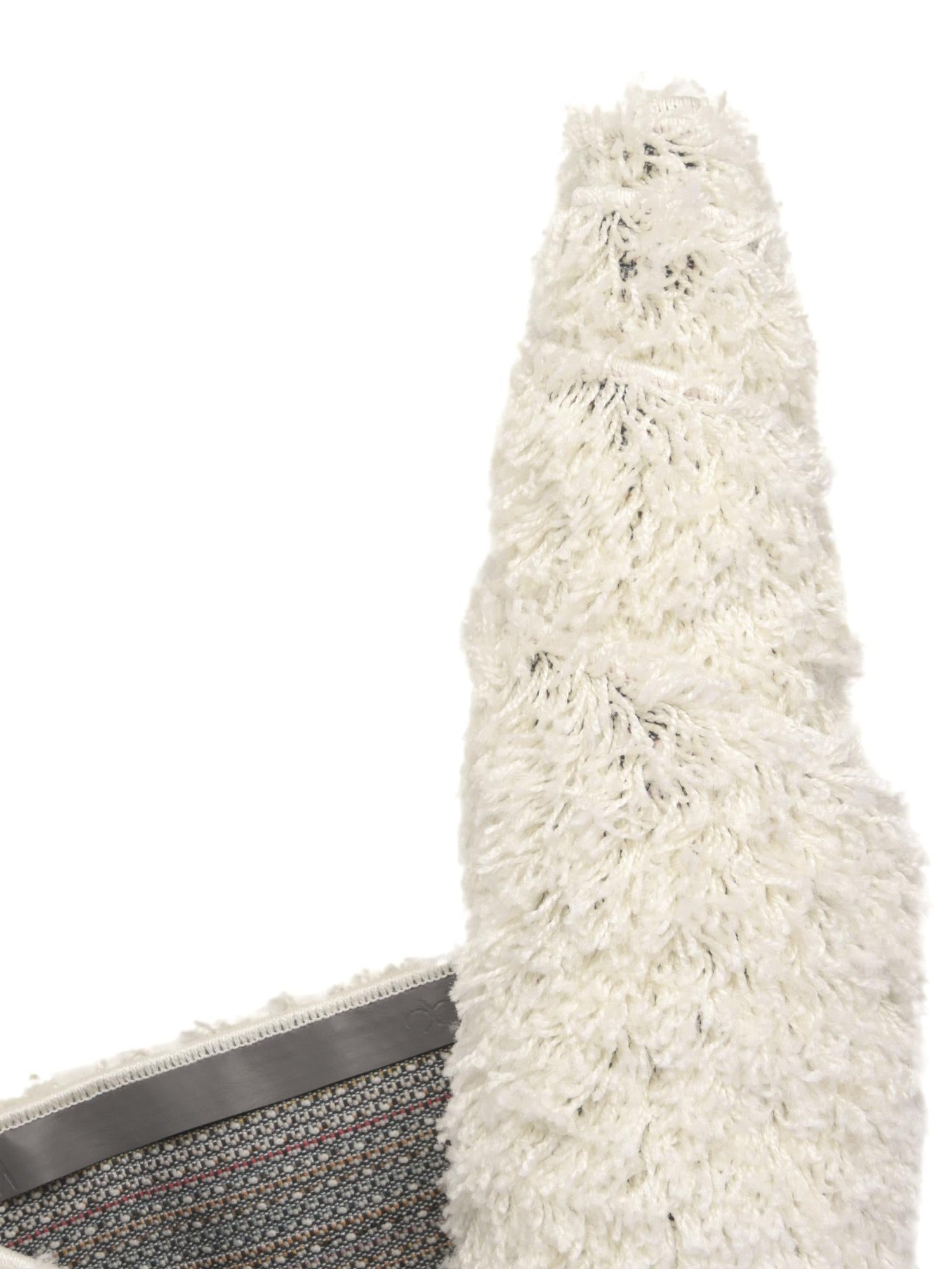 Snow White 3' 1 x 5' 3 Solid Shag Oval Area Rug Thick Soft Touch Fluffy & Plush Shaggy Pile