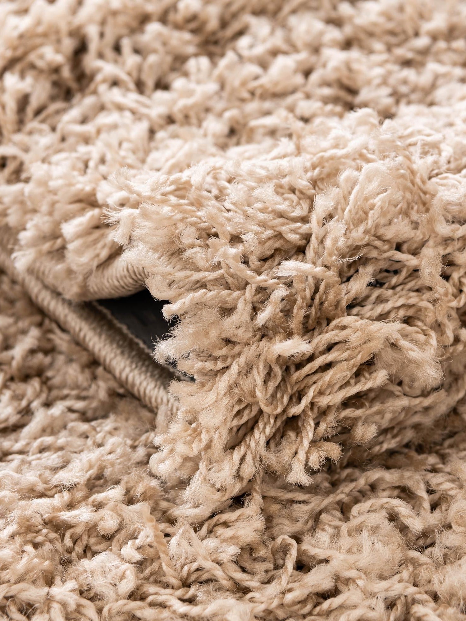 Taupe 6' 1 x 6' 1 Solid Shag Octagon Area Rug Thick Soft Touch Fluffy & Plush Shaggy Pile Durable Minimalist Carpet for Classic Interior Design for Sale at Rug Engine