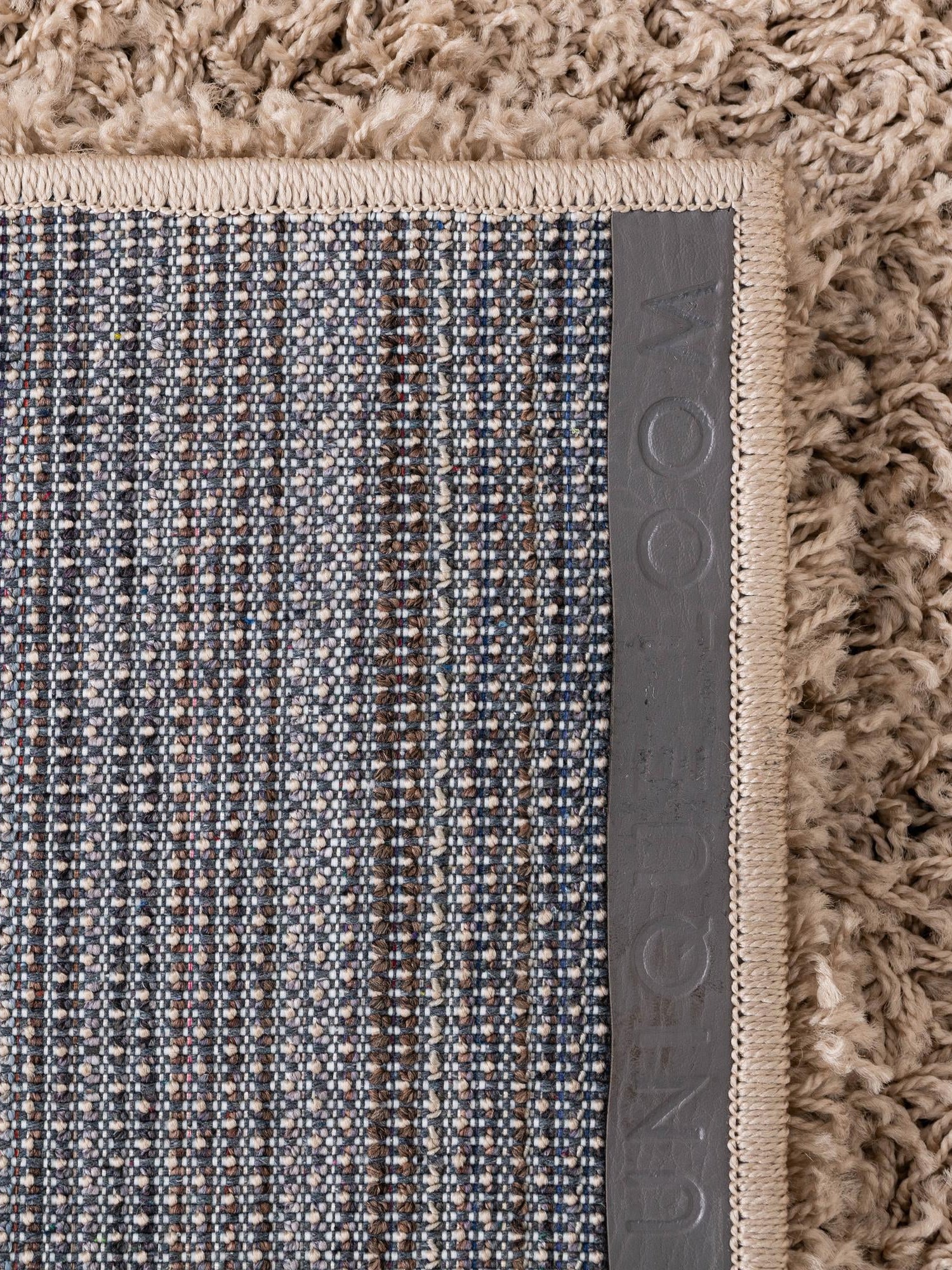 Taupe 4' 1 x 4' 1 Solid Shag Octagon Area Rug Thick Soft Touch Fluffy & Plush Shaggy Pile Durable Minimalist Carpet for Classic Interior Design for Sale at Rug Engine